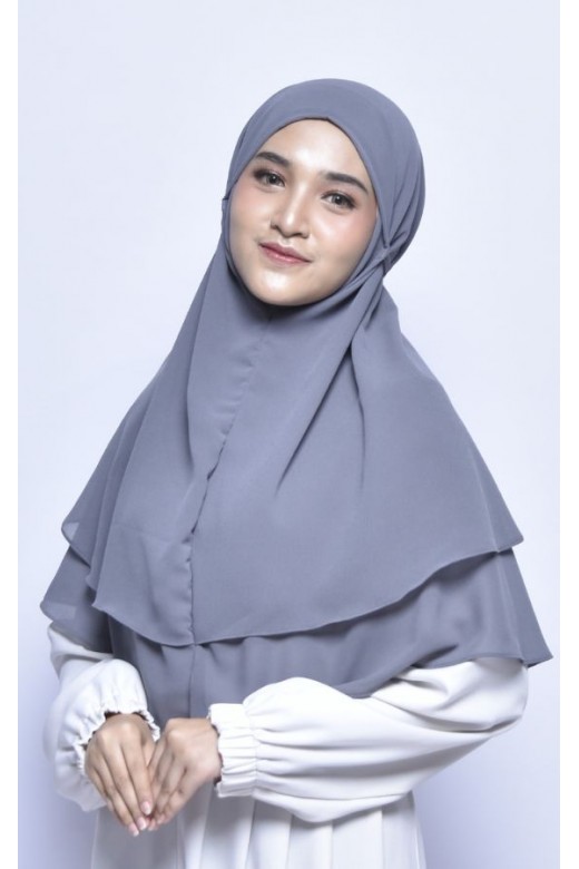 Bergo Alena Hijab Instant Grey